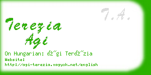 terezia agi business card